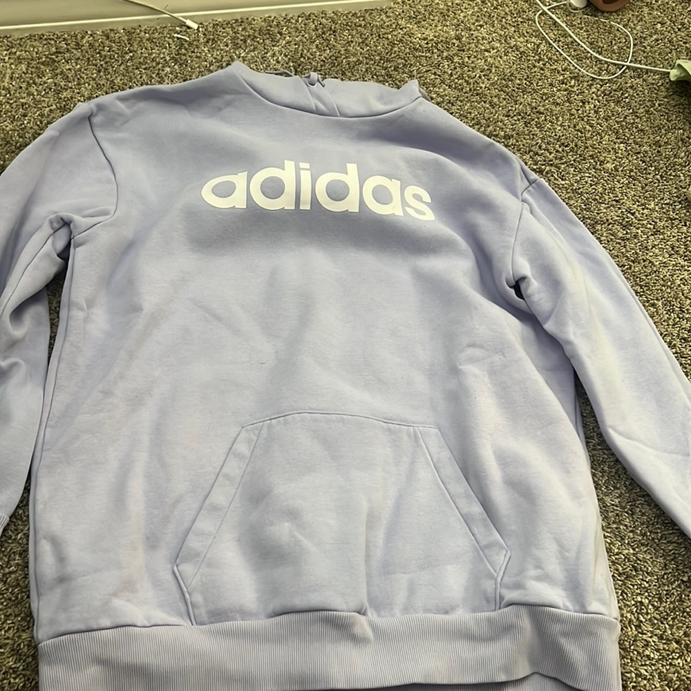 Purple adidas hoodie